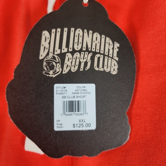 BILLIONAIRE BOYS CLUB BBC Mens XXL 2XL Sweat Shorts Tie Waist NWT New Designer - Picture 3 of 7